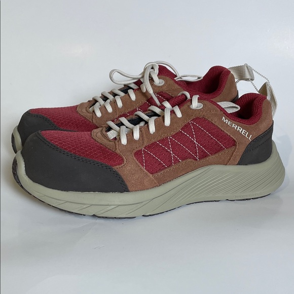 Merrell Shoes - Merrell Tortoise Shell Burgundy and Brown Athletic Shoes, women’s size 6